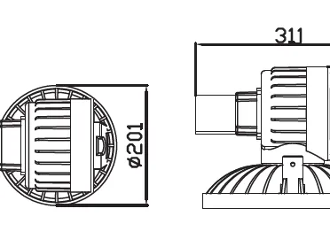 GSD74 Series Explosion Proof LED Platform Light