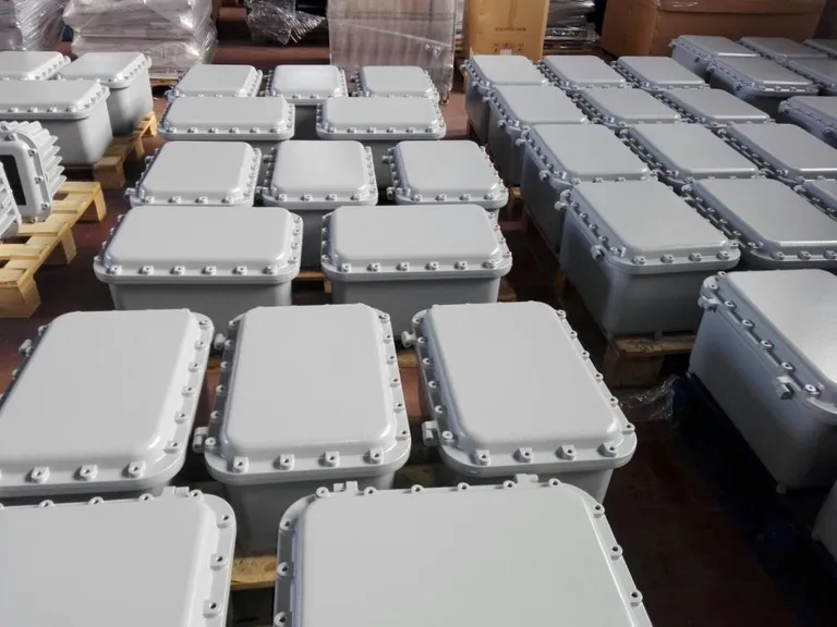 Explosion-proof enclosures prepared for production and delivery